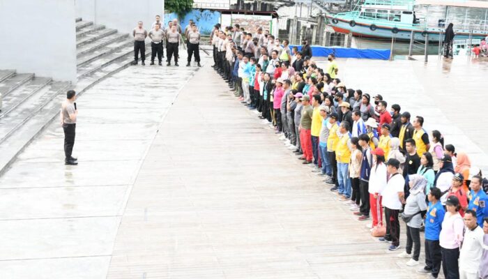 Jelang F1H2O, Jajaran Polres Simalungun Gotroy Kebersihan Di Jalinsum