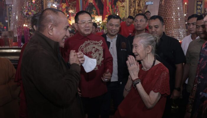 Gubsu Dan Forkopimda Sumut Pantau Malam Perayaan Imlek di Medan