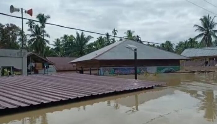 Langkahan Diterjang Banjir, Ketinggian Air 3 Meter