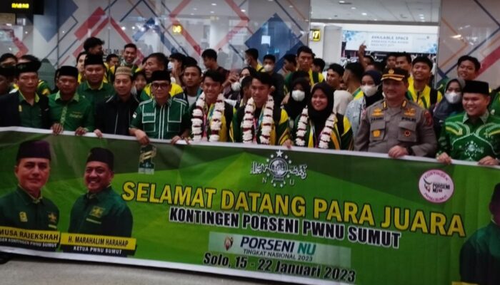 PBVSI Sumut Bersyukur Bola Voli Sumbang 2 Perak Porseni NU 2023