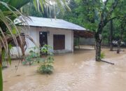 Banjir Rendam Sejumlah Pemukiman Warga Abdya, Jalan Nasional Ikut Tergenang