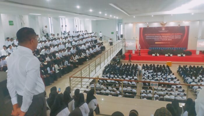 Ketua KIP Aceh Utara Lantik 2.556 PPS