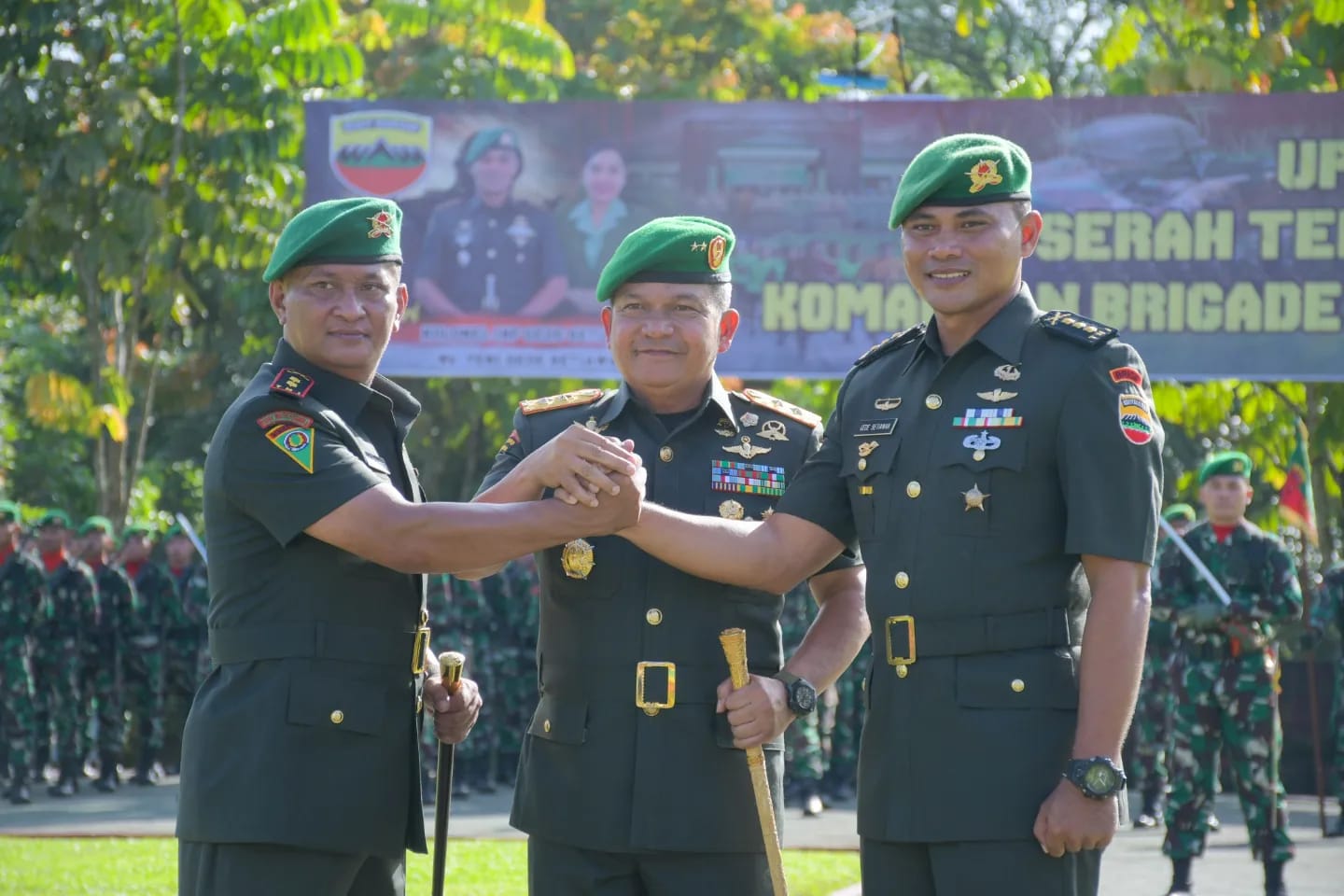 Hadiri Sertijab Danbrigif-7/RR, Wabup Harap Jalinan Kerjasama Makin Meningkat