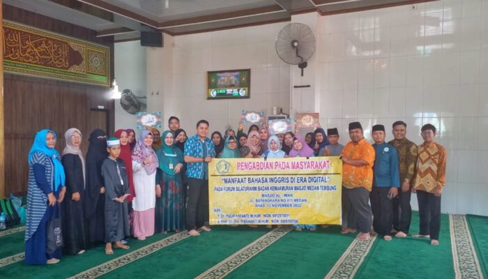 Tim Dosen UMN Al Washliyah Kegiatan Pengabdian Di Masjid Al Iman Medan Tembung