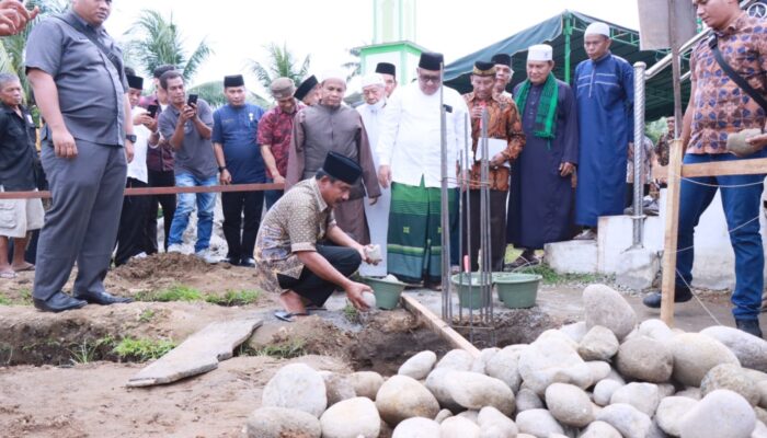 Wali Kota Binjai Letakkan Batu Pertama Pembangunan Masjid Nurul Iman