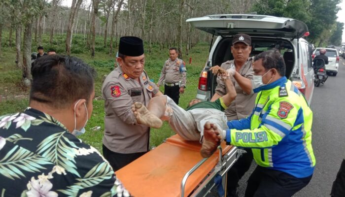 Kaminem Diduga Korban Tabrak Lari Di Jalan P.Siantar – Medan