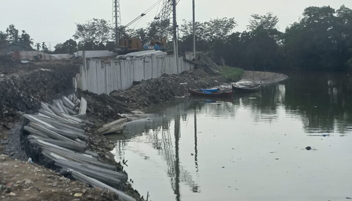 TA 2022 Telah Berakhir, Pengerjaan Proyek Perbaikan Tanggul Sungai Deli Masih Berlangsung