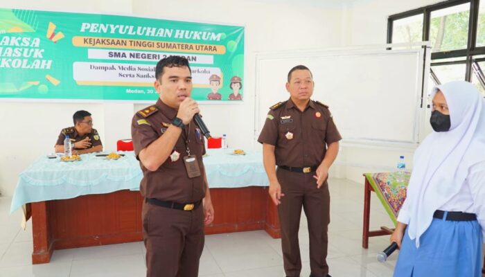 Luhkum Di SMA N 2 Medan, Siswa Diingatkan Bijak Gunakan Medsos