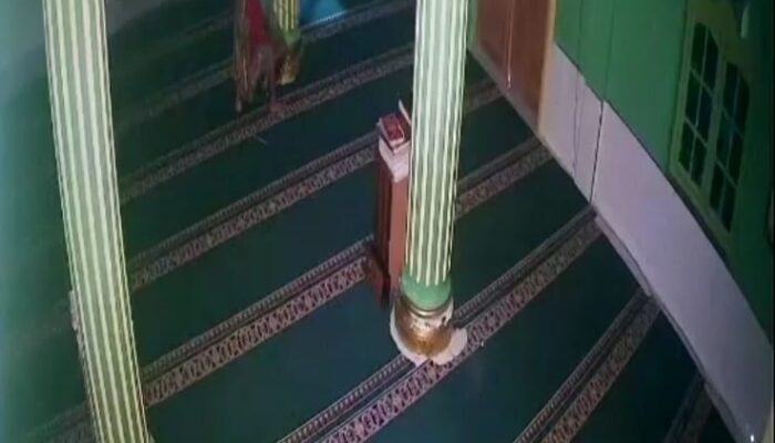 Viral, Pembobol Kotak Amal Masjid Gunungbaringin Dilapor Ke Polres