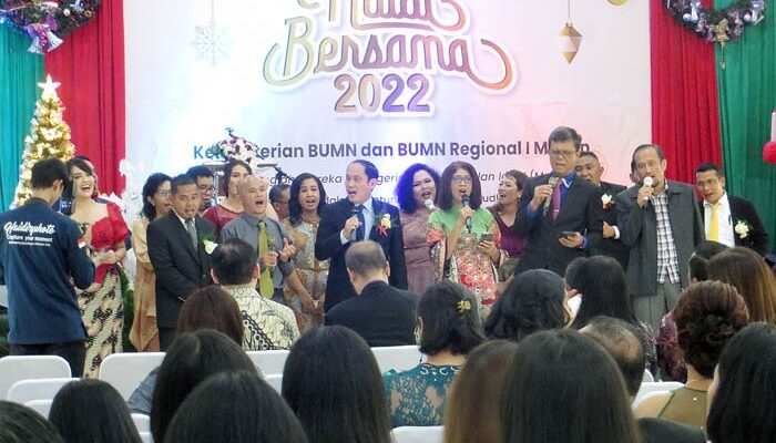 BTN, PTPN II, Inalum Dan Kinra Ikuti Perayaan Natal Bersama Erick Thohir