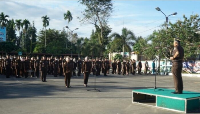 Apel Pagi, Kajati Sumut Apresiasi Bidang Berprestasi Dan Motivasi Jajaran Tingkatkan Kinerja