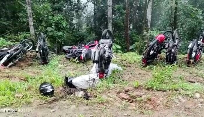 OTK ‘Teror’ Pemancing Di Pamar, Kereta Dibalik Ke Atas