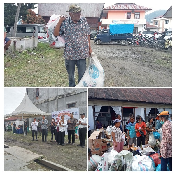 Kolase Pesta Rakyat Tarhilala yang digelar di Komplek D.I Panjaitan Balige, Rabu (11/1). Waspada/Ramsiana Gultom