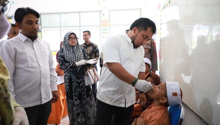 SDN Pertiwi Lamgarot, Sekolah Pertama Capai 100% Vaksinasi Polio
