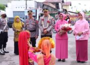 Kapolres Langsa AKBP Muhammadun Disambut Tarian Ranup Lampuan