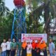 Anggota DPR Aceh dari Fraksi PKS, Nova Zahara saat meresmikan penggunaan sumur bor yang diperuntukkan bagi warga untuk memperoleh air bersih di Dusun Bangun Sari Kampung Perkebunan Pulau Tiga, Kecamatan Tamiang Hulu, Kabupaten Aceh Tamiang, Jumat (13/1). Waspada/dede