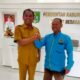 Azwen Fadley gelar Datuk Wira Wangsa salam komando dengan Bupati Sergai H. Darma Wijaya bergelar Datuk Payung Negeri. Waspada/Darmawan.