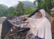 Satu Rumah Warga Tangse Ambruk Terseret Arus Sungai