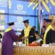 UTU mewisudakan lulusan sarjana angkatan XV yang dilaksanakan Pelataran Gedung Kuliah Terintegrasi UTU di Desa Alue Peunyareng, Rabu (25/1).(Waspada/Muji Burrahman)