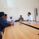 SUASANA pertemuan antar pihak Manajemen PT Laot Bangko - Disnakertrans Subulussalam. (Waspada/Khairul Boangmanalu)