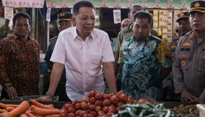 Penjabat Gubernur Tinjau Pasar Lambaro
