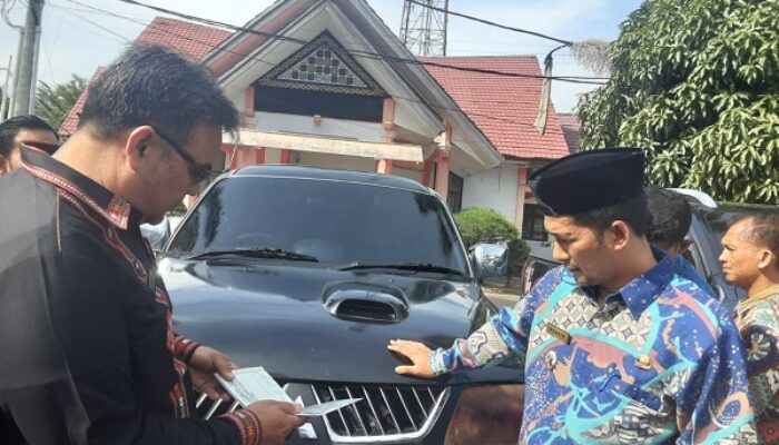 Pj Bupati Agara Pimpin Apel Aset Kendaraan Dinas Operasional