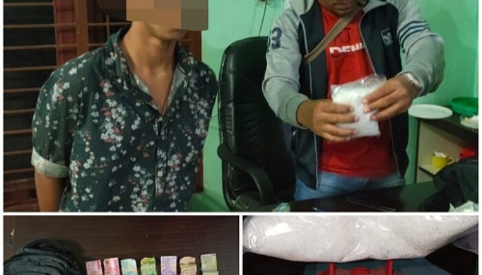 Bawa 500 Gram Sabu, Remaja Asal Bireuen Ditangkap Polres Langkat