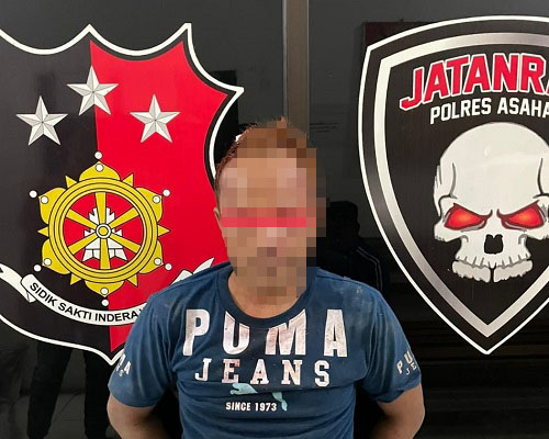 Pelaku pencurian truk IH diamankan Satu Reskrim Polres Asahan. Waspada/Ist