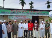Pj Bupati Agara Letakkan Batu Pertama Pembangunan Masjid Al-Falah
