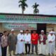 Pj Bupati Agara letakkan batu pertama pembangunan Masjid Al-Falah. Waspada/Ist
