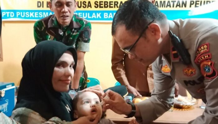 105.559 Anak Aceh Timur Selesai Imunisasi Polio