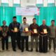 SEJUMLAH narasumber dan panitia kegiatan berfoto usai acara dialog publik yang digelar Public Literacy Forum (PLiF) Kota Medan bertemakan "Menyongsong Perbedaan Keberagaman Dalam Merekat Kebhinnekaan Di Indonesia", di Aula Farmasi USU, Medan, Sabtu (7/1) Waspada/Ist