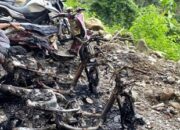 4 Sepeda Motor Pengunjung Objek Wisata Hangus Dibakar OTK