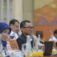 Direktur Utama PLN Darmawan Prasodjo saat mengikuti Rapat Dengar Pendapat (RDP) Komisi VI DPR RI, Rabu (15/2).