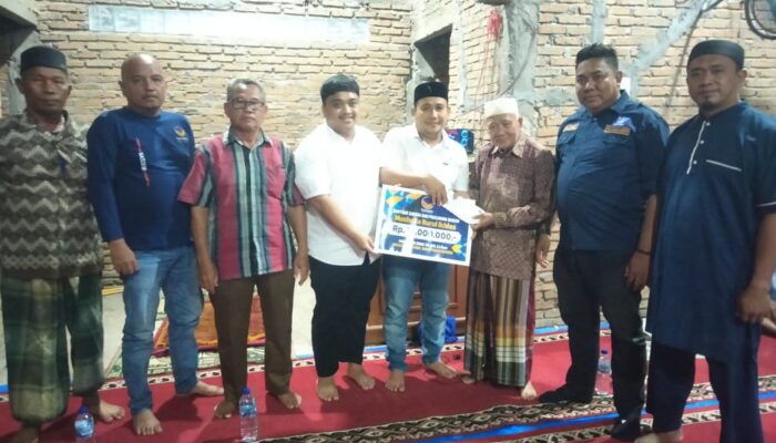 Dimas Tri Adji Bantu Pembangunan Mushollah Nurul Ikhlas Perbaungan