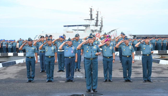 Lantamal I Laksanakan Apel Khusus Jajaran Koarmada I Secara Virtual