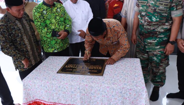 Wali Kota Binjai Resmikan Masjid Al-Muttaqin