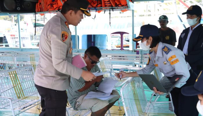 Jelang F1 H2O, Kapolres Simalungun Ikuti Ramp Check Kapal Motor Di Parapat