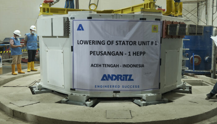 PLN Lakukan Joint Inspection of Lowering Stator Unit 1 di PLTA Peusangan 1&2