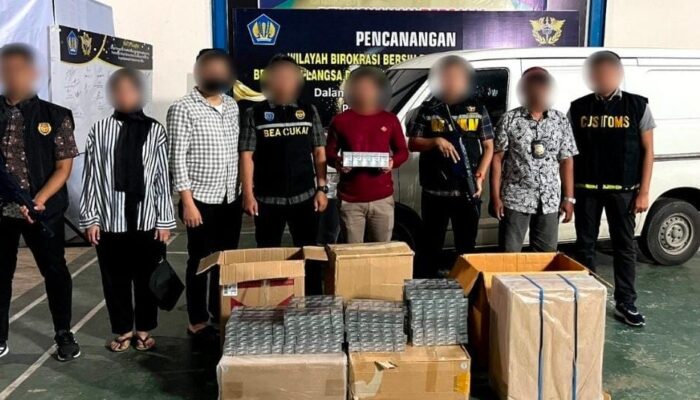Bea Cukai Langsa Amankan 63.400 Batang Rokok Ilegal Dan Satu Pelaku
