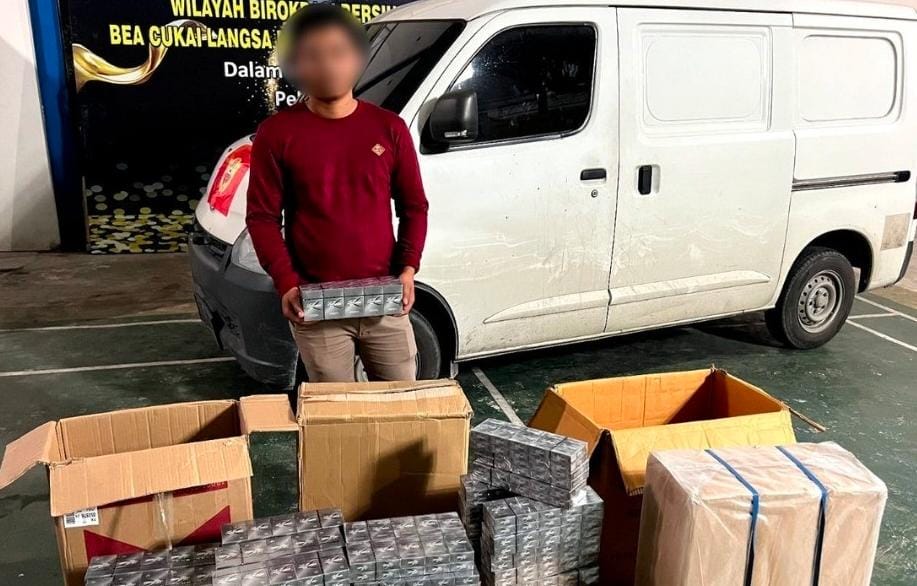 Bea Cukai Langsa Amankan 63.400 Batang Rokok Ilegal Dan Satu Pelaku