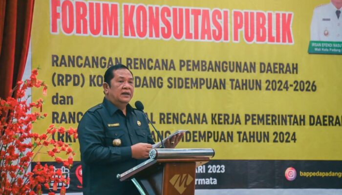 Bapelitbang Gelar Konsultasi Publik Rancangan RKPD Sidempuan 2024