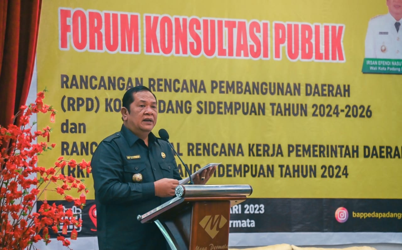 Bapelitbang Gelar Konsultasi Publik Rancangan RKPD Sidempuan 2024