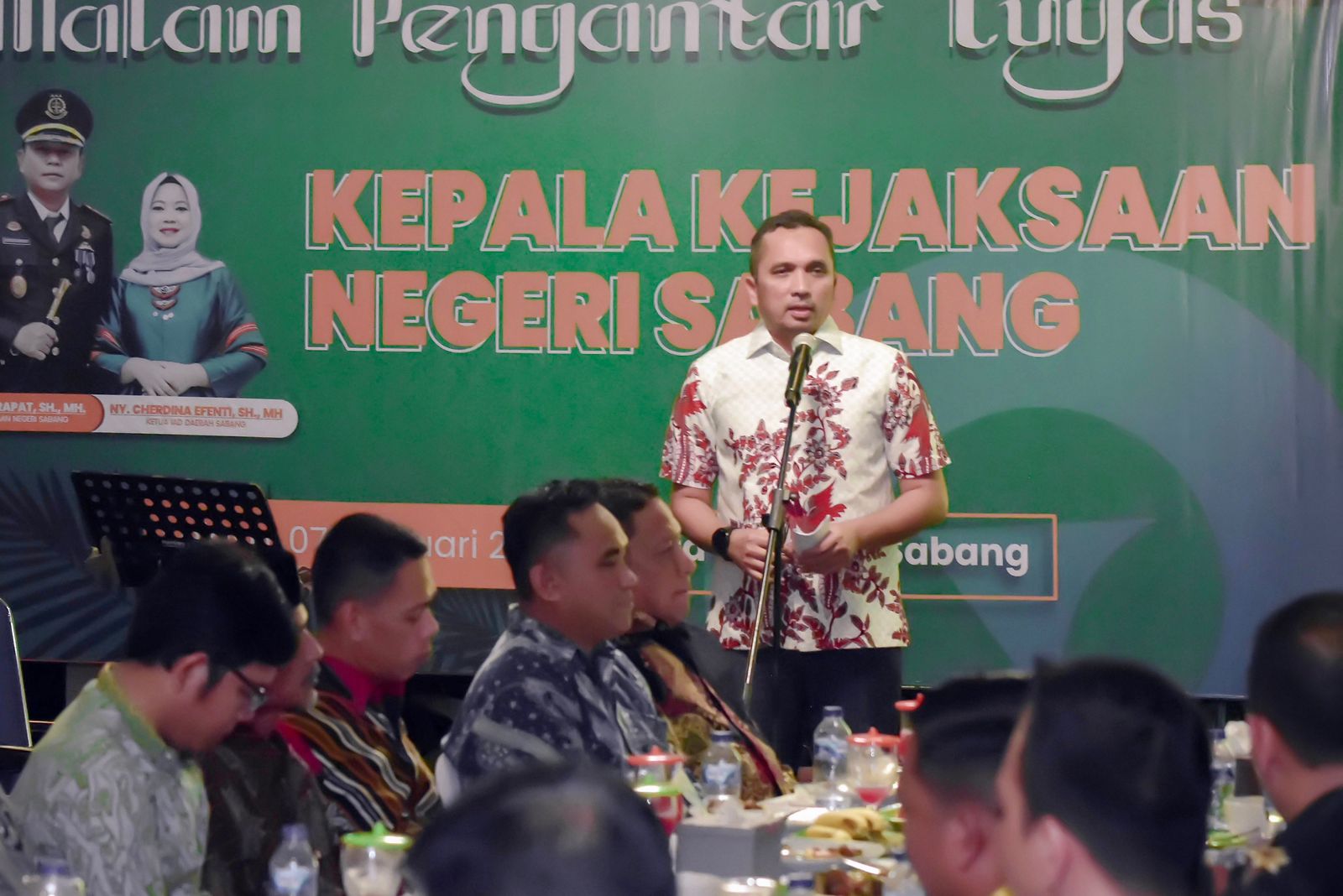 Pj Wali Kota Sabang Hadiri Malam Pengantar Tugas Kajari