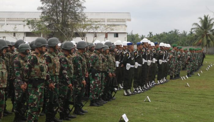 Ribuan Personel TNI-Polri Amankan Kunjungan Presiden Di Lhokseumawe