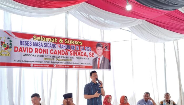 Reses David Roni Ganda Sinaga, Warga Jln Garu 3 Keluhkan Parit Dan Bantuan Sosial