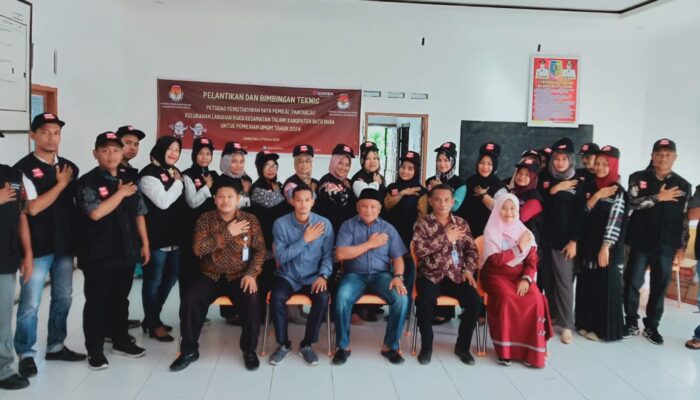 24 Pantarlih Labuhanruku Pemilu 2024 Dilantik