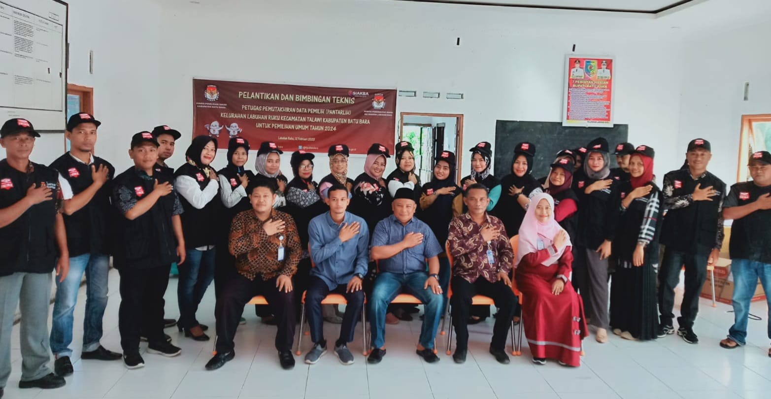 24 Pantarlih Labuhanruku Pemilu 2024 Dilantik