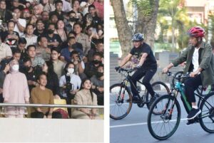 Jokowi Bersepeda Dan Nonton Konser Dewa 19 Di Medan