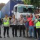 Kapolres Pimpin Pengamanan Jalur Truk Logistik F1H2O Dari P.Siantar